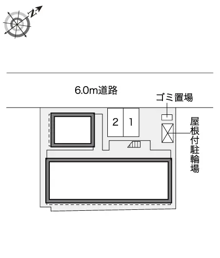 ★手数料０円★新座市北野２丁目 月極駐車場